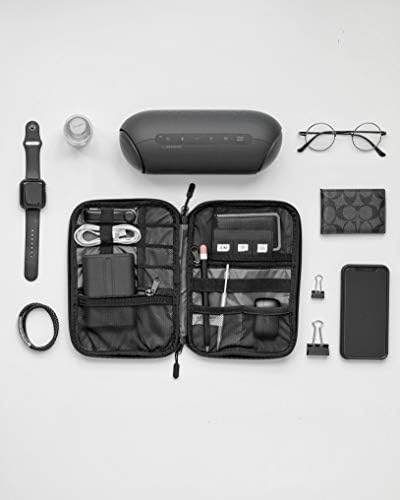 BAGSMART Electronics Organizer Travel Case, Small Travel Cable Organizer Bag for Travel Essentials, Travel Tech Organizer as Travel Accessories, Cord Organizer for Phone, Power Bank, SD Card, Grey - Image 7