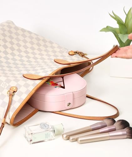 Graduation Gifts for Her, Travel Jewelry Case, Personalized College Gifts, Pink Initial Travel Jewelry Box Birthday Gifts Travel Essentials Travel Accessories-A - Image 6