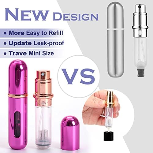Travel Mini Perfume Refillable Atomizer Container, Portable Perfume Spray Bottle, 5ml Travel Perfume Scent Pump Case Fragrance Empty Spray Bottle for Traveling and Outgoing (3 Pack) - Image 5
