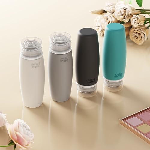 PACKISM TSA Approved Toiletry Bottles - 6 Pack Leak Proof 3.4oz Silicone Travel Bottles for Toiletries, BPA Free Leak Proof Refillable Travel Accessories (Not come with content inside the bottle) - Image 7