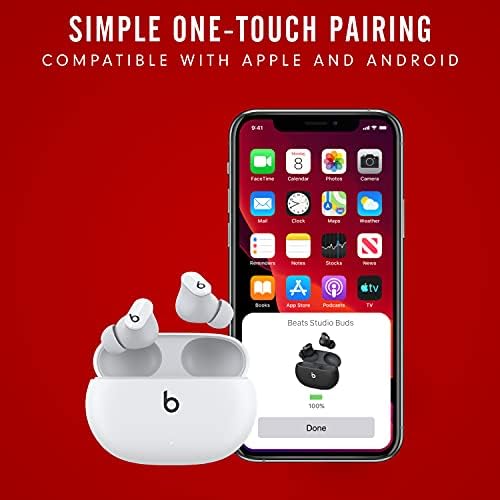 Beats Studio Buds - True Wireless Noise Cancelling Earbuds - Compatible with Apple & Android, Built-in Microphone, IPX4 rating, Sweat Resistant Earphones, Class 1 Bluetooth Headphones - White - Image 9