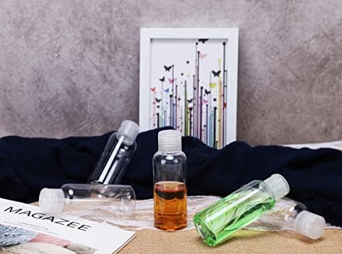 5 Pack 3.4oz Empty Plastic Travel Bottles for Toiletries TSA Approved Leak Proof Squeezable Travel Size Containers Travel Essentials Accessories, clear - Image 6