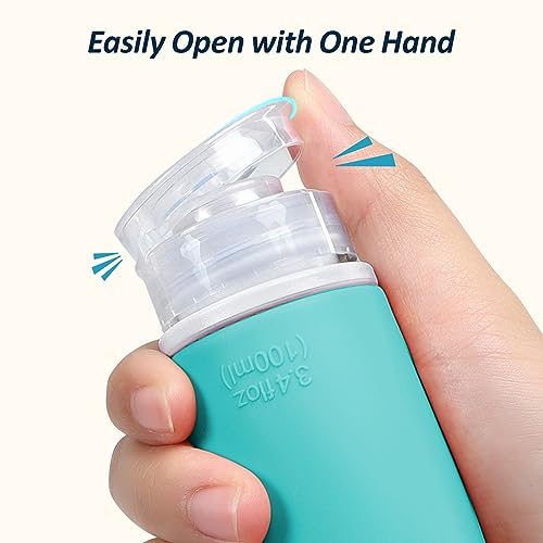 PACKISM TSA Approved Toiletry Bottles - 6 Pack Leak Proof 3.4oz Silicone Travel Bottles for Toiletries, BPA Free Leak Proof Refillable Travel Accessories (Not come with content inside the bottle) - Image 6