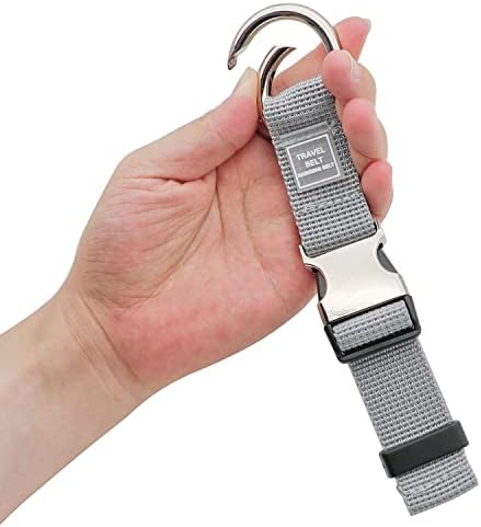 Add-A-Bag Luggage Strap Jacket Gripper, Luggage Straps Baggage Suitcase Belts Travel Accessories - Make Your Hands Free, Easy to Carry Your Extra Bags, (2X Grey) - Image 5