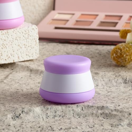 INSFIT Travel Containers for Toiletries, TSA Approved Silicone Cream Jars, Travel Size Containers with Lids, 4PCS BPA Free Leakproof Travel Accessories for Liquid Lotion with Labels Mini Spatulas - Image 6