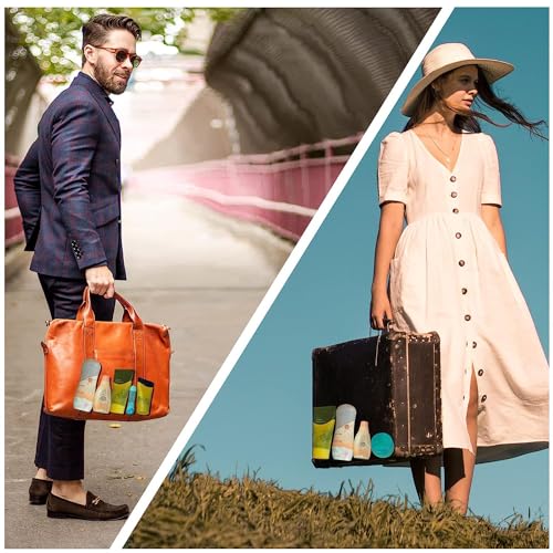 8 Pack Silicone Bottle Covers, Travel Essentials for Women Men, Travel Size Toiletries, Cruise Ship Essentials, Accessories Luggage, Travel Must Haves, Elastic Sleeves for Leak Proofing - Image 6