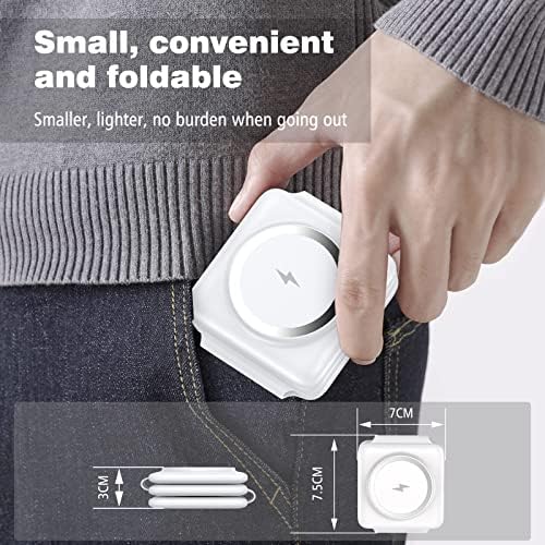 Charging Station for Apple Multiple Devices - 3 in 1 Foldable Magnetic Wireless Charger Dock - Travel Charging Pad for iPhone 15 14 13 12 Pro Max Plus Watch & Airpods - Image 2