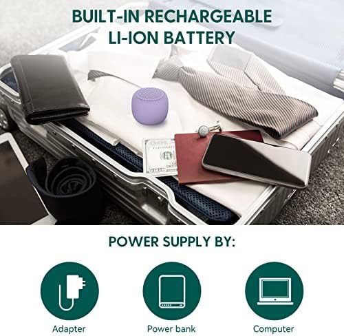 White Noise Machine Babelio Mini Sound Machine for Adults Kids Baby | 15 Non-looping Sounds | Timer | Easy to Pocket and Travel - Purple - Image 5