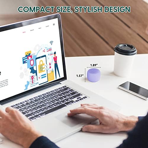 White Noise Machine Babelio Mini Sound Machine for Adults Kids Baby | 15 Non-looping Sounds | Timer | Easy to Pocket and Travel - Purple - Image 2