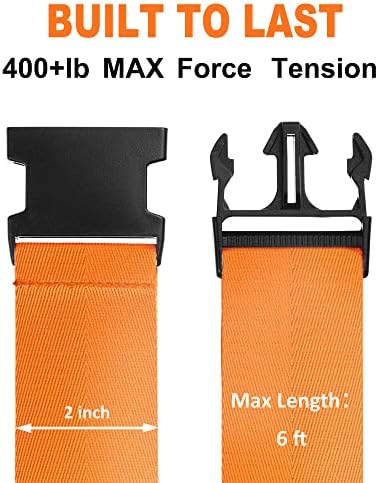 Luggage Straps for Suitcases TSA Approved Travel Belt 4 Pack by Chelmon (01 Orange) - Image 2