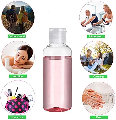 5 Pack 3.4oz Empty Plastic Travel Bottles for Toiletries TSA Approved Leak Proof Squeezable Travel Size Containers Travel Essentials Accessories, clear - Image 7