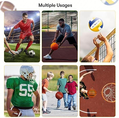 Easy Play Sports and Outdoors - Complete Sports Balls w/Bag, Pump for Boys - Kickball, Volleyball, Soccer Ball, Football, Basketball - Outdoor Play - Image 6