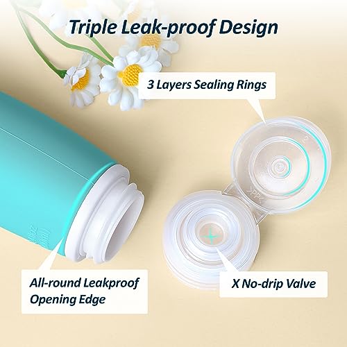 PACKISM TSA Approved Toiletry Bottles - 6 Pack Leak Proof 3.4oz Silicone Travel Bottles for Toiletries, BPA Free Leak Proof Refillable Travel Accessories (Not come with content inside the bottle) - Image 5